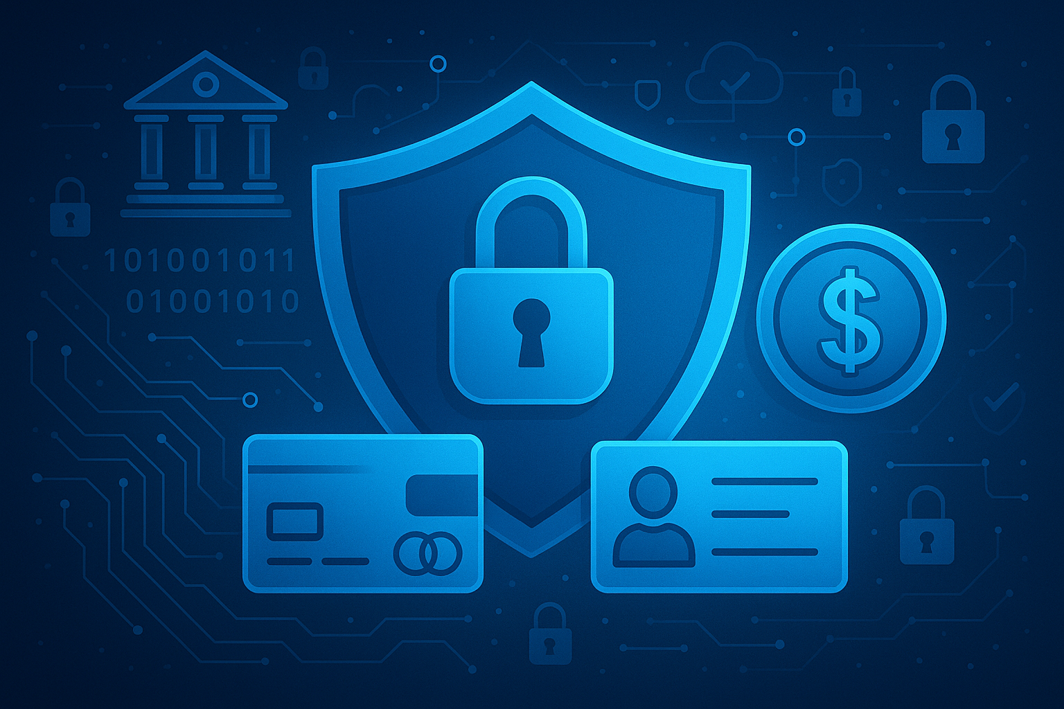 Financial Data Security Illustration